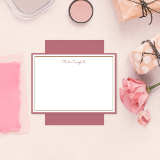 Minimalist Rose Gold, 2 Borders, signature Card