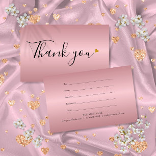 Minimalist Rose Gold Heart Gift Certificate