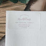 Minimalist Rose Gold Please Note Our New Address Label<br><div class="desc">These minimalist rose gold please note our new address labels are perfect for a simple holiday card or moving announcement envelope. The design features classic rose gold and white typography paired with a rustic yet elegant script font with hand lettered style.</div>