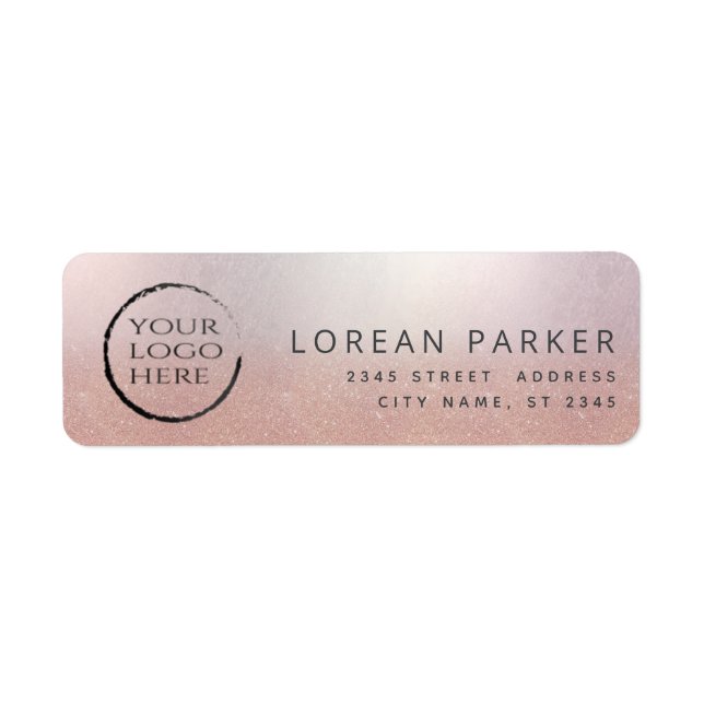 Minimalist rose gold simple plain your logo (Front)