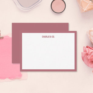 Minimalist Rose Gold, Single Border, Personalise Card