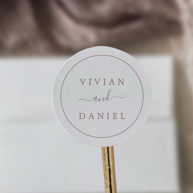 Minimalist Rose Gold Wedding Envelope Seals (Creator Uploaded)