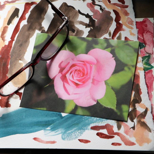 Minimalist Rose Pink Valentine Postcard (Creator Uploaded)