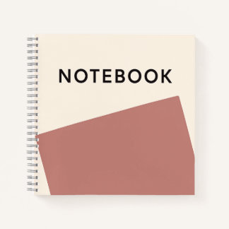 Minimalist Rose Terracotta Notebook