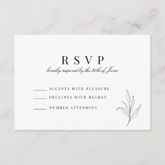 Minimalist RSVP Card