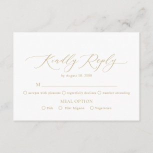 Minimalist RSVP Card – Kindly Reply