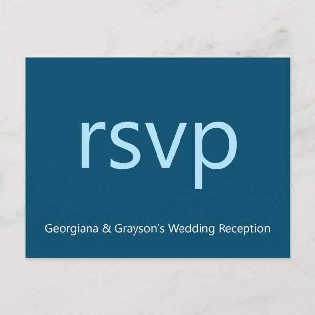 Minimalist RSVP Postcard (Front)