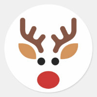 Minimalist Rudolph Reindeer