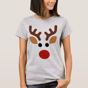 Minimalist Rudolph Reindeer T-Shirt