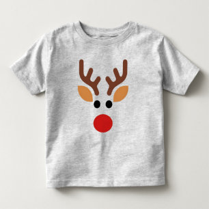 Minimalist Rudolph Reindeer Toddler T-Shirt