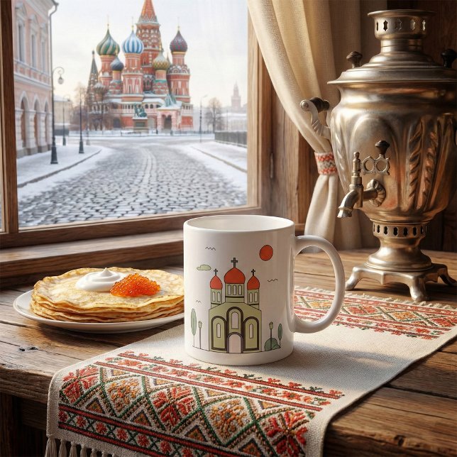 Minimalist Russian Orthodox Church  Coffee Mug (Creator Uploaded)