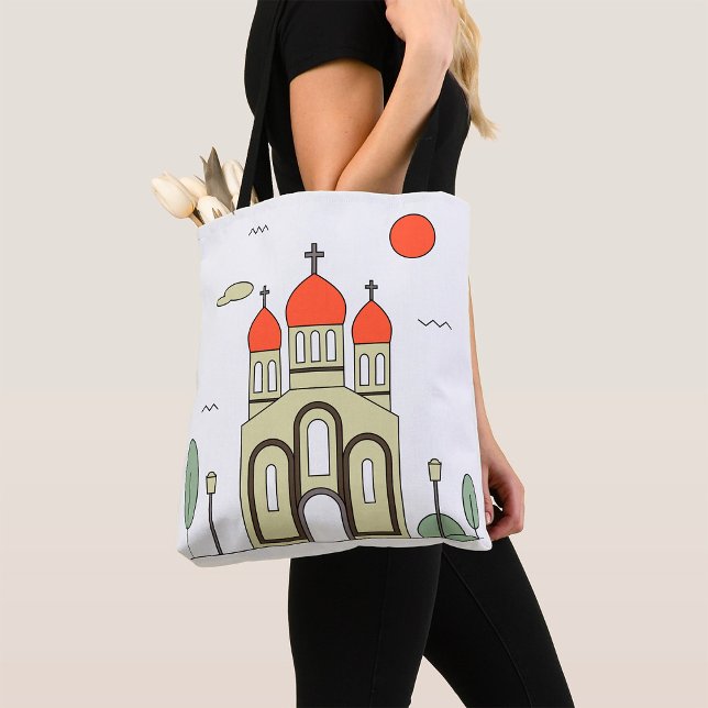 Minimalist Russian Orthodox Church  Tote Bag (Creator Uploaded)