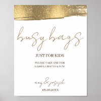 Minimalist Rustic Custom Kids Busy Bags Activity