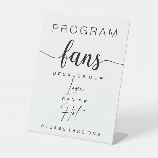 Minimalist & Rustic Wedding Program Sign (Front)