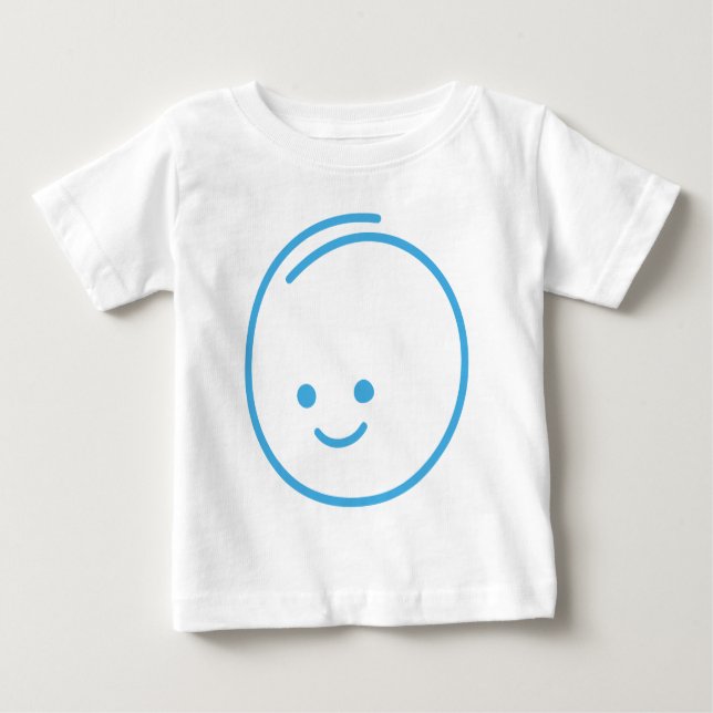 Minimalist Sadness Icon Baby T-Shirt (Front)
