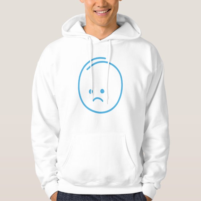 Minimalist Sadness Icon Hoodie (Front)