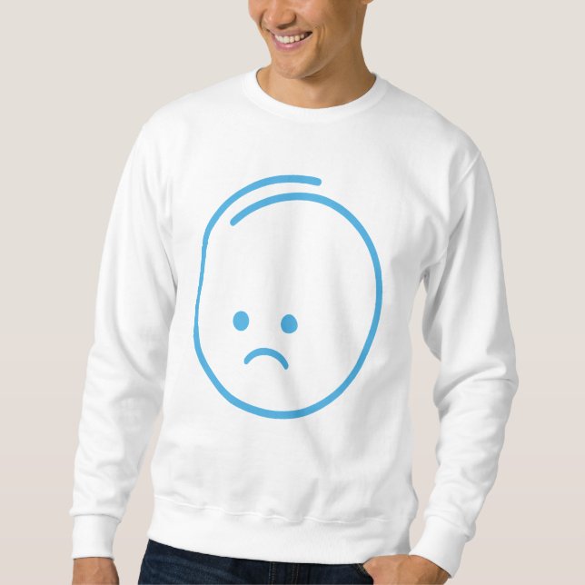 Minimalist Sadness Icon Sweatshirt (Front)
