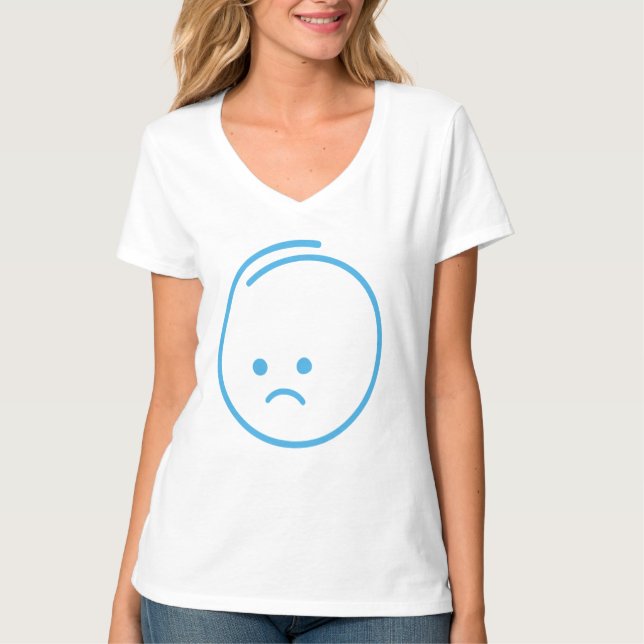 Minimalist Sadness Icon T-Shirt (Front)