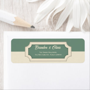 Minimalist Sage Green and Cream Formal