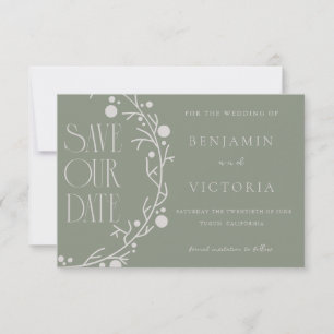 Minimalist Sage Green Botanical Wreath
