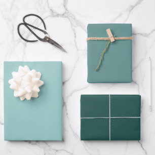 Minimalist sage Green Plain Solid Colors Simple  Wrapping Paper Sheet