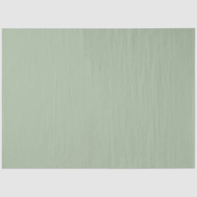 Minimalist Sage Green Plain Solid Colour  Tissue Paper (Front)