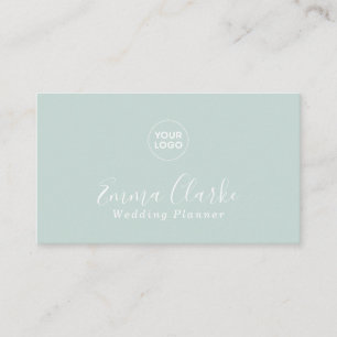 Minimalist Sage Green Scan Code Business Card