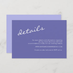 Minimalist Sage Green Script Wedding Details Enclo Enclosure Card