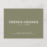 Minimalist Sage Green Things Change Moving
