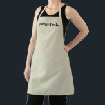 Minimalist sand black custom name text elegant  apron<br><div class="desc">Customise Name text minimalist elegant light sand beige black Apron 
Customise,  personalise with name,  quote,  phrase,  or text

Great for cooks,  chefs,  pottery,  ceramics,  crafts,  work,  kitchen,  baking,  bbq,  grill,  and also businesses and stores,  etc</div>