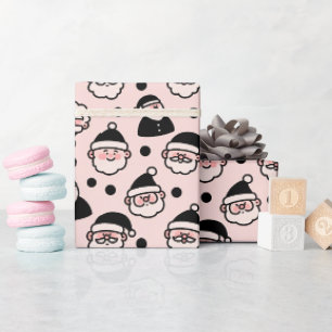 Minimalist Santa Face Christmas Wrapping Paper