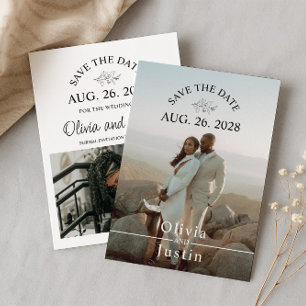 Minimalist Save the Date  Invitation