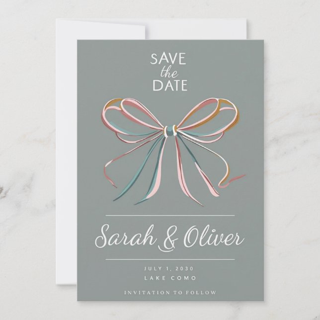Minimalist Save the Date Invitation  (Front)