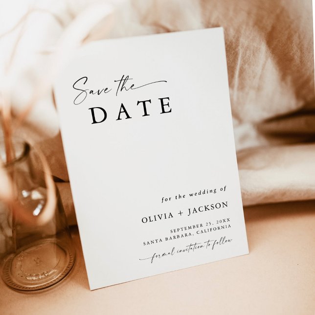 Minimalist Save the Date, Modern Save the Date Invitation (Creator Uploaded)