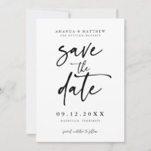 Minimalist Save the Date, Photo Save the Date