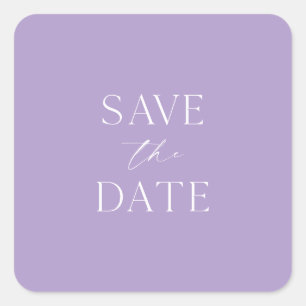 Minimalist Save the Date Sticker 