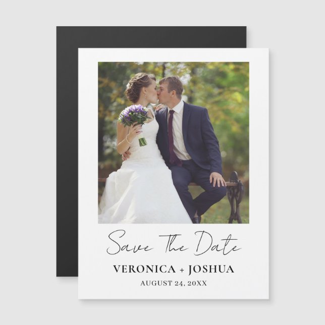 Minimalist Save the Date Wedding Announcement (Front/Back)