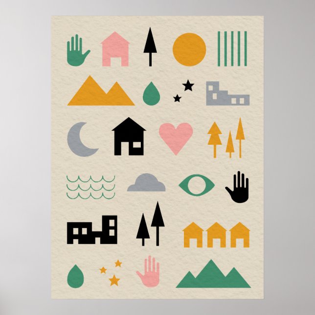Minimalist Scandinavian Elements of Harmony Poster (Front)