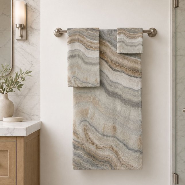 minimalist scandinavian granite brown grey marble bath towel set (minimalist scandinavian granite brown grey marble bath towel set)