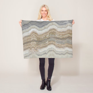 minimalist scandinavian granite brown grey marble fleece blanket
