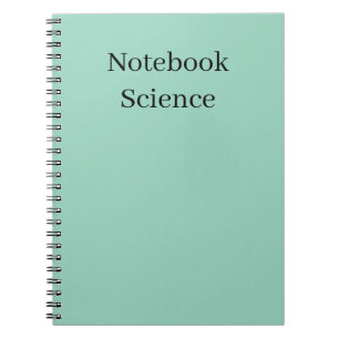 minimalist science notebook