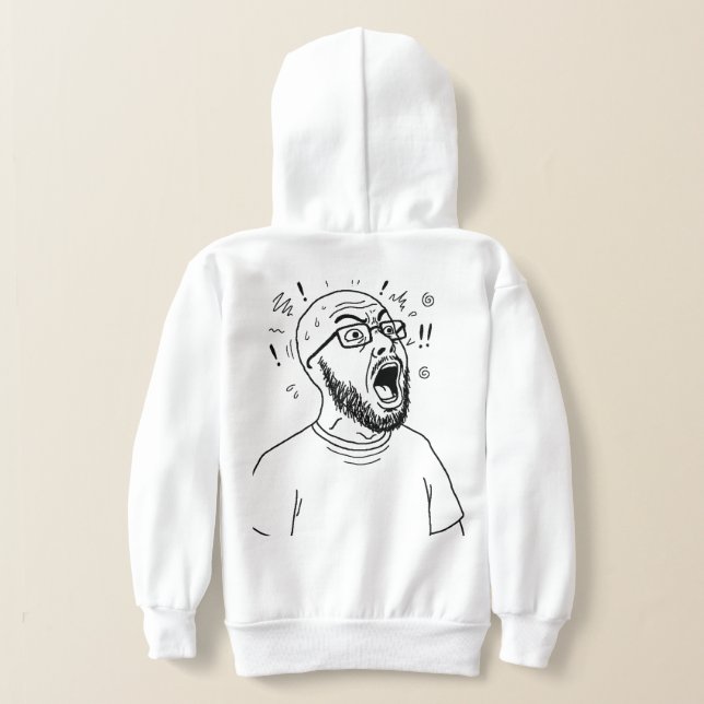 Minimalist Screaming Guy T-Shirt (Laydown Back)