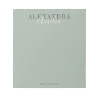 Minimalist Script Boho Sage Green Custom Business