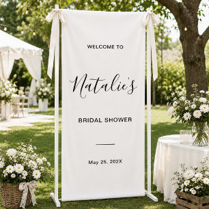 Minimalist Script Bridal Shower Welcome Sign