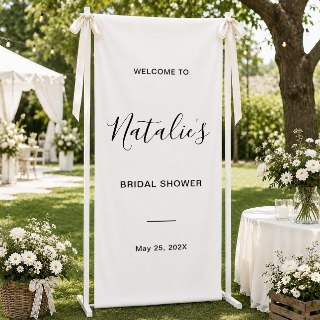 Minimalist Script Bridal Shower Welcome Sign (Creator Uploaded)