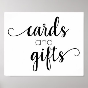 Minimalist Script   Classic Cards and Gifts Sign