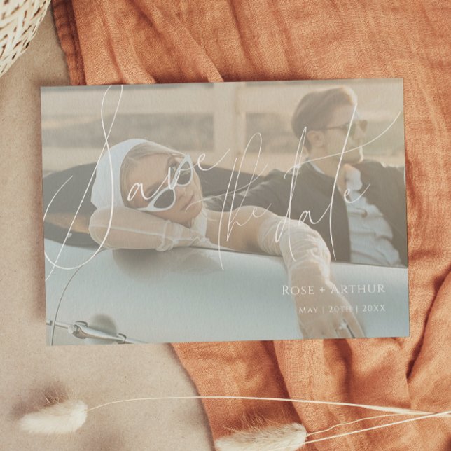 Minimalist Script Flat Save the date Card (Creator Uploaded)