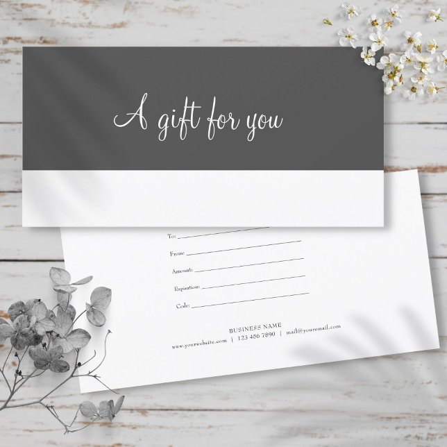 Minimalist Script Gift Certificate (Minimalist Script Gift Certificate)