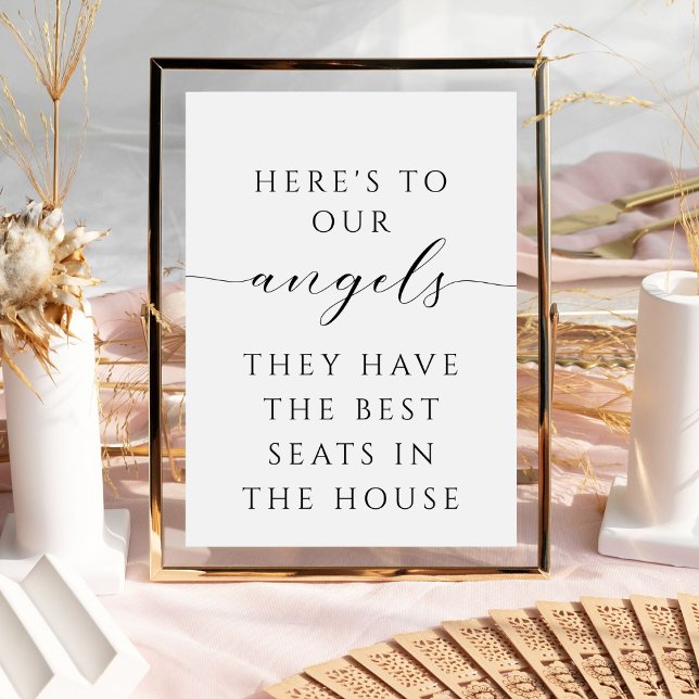 Minimalist Script In Loving Memory Wedding Signs (Creator Uploaded)