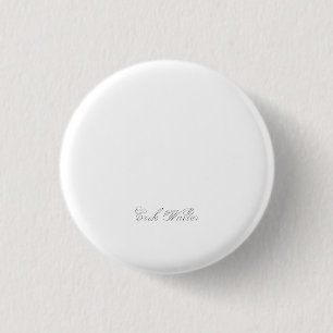 Minimalist Script Lovely 3d Monogram 3 Cm Round Badge
